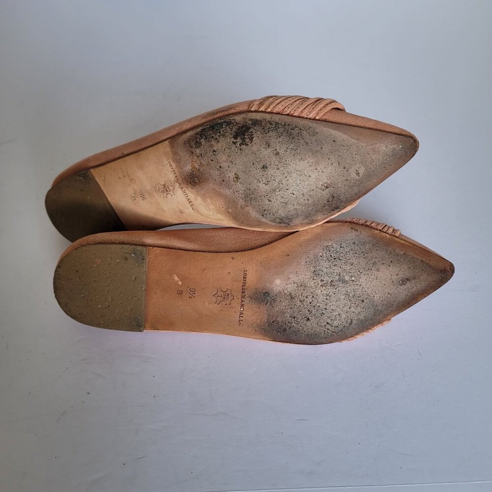 Loeffler Randall Willow Pointed Toe Knot Detail Elegant Flat Sandals. Size 9.5B - Picture 9 of 10